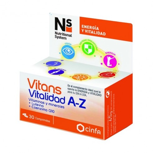N+S VITANS VITALIDAD A-Z 30 COMPRIMIDOS - 1