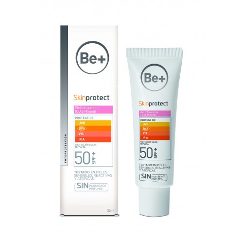 be+ skin protect piel intolerante 100%mineral spf50+ - 1